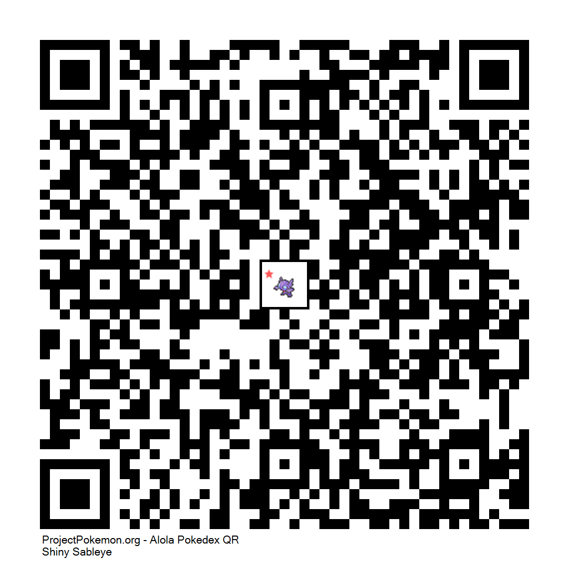 Cdigo QR de Sableye variocolor